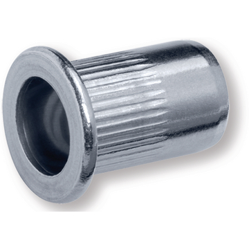 Blind rivet nut, flat head, M 6 (0,5 - 3 mm), stainless steel A2